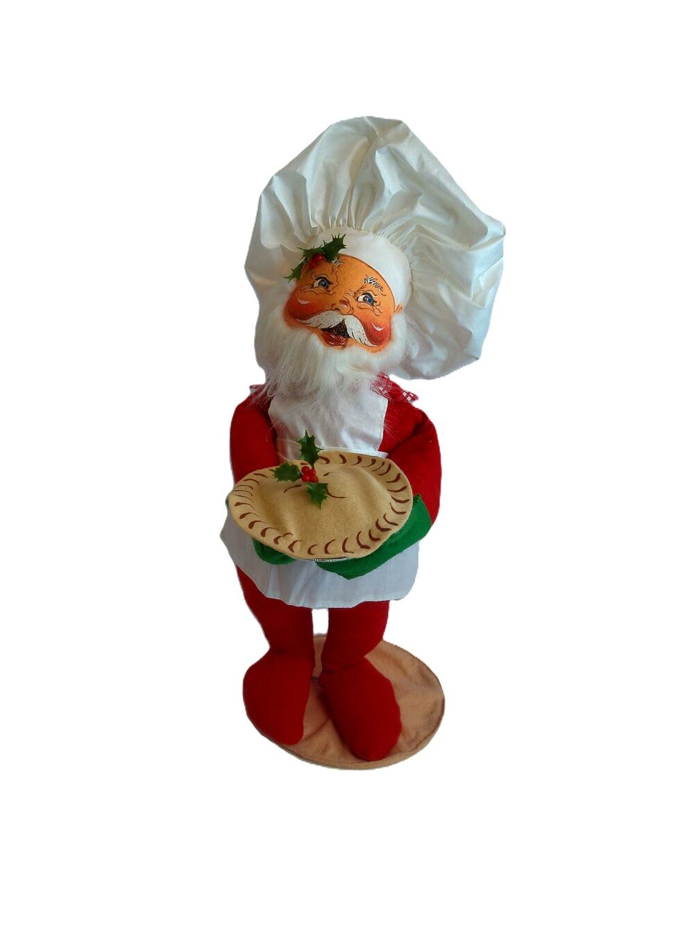 Vintage Annalee Santa Pie Baker 18" With Tag 5632